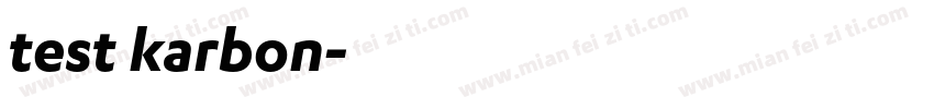 test karbon字体转换